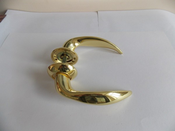 Ручка дверная Армадилло TAURUS - золото+мат.золото